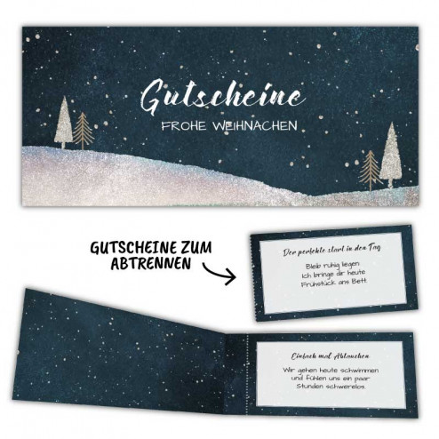 Gutscheinheft als Weihnachtsgeschenk