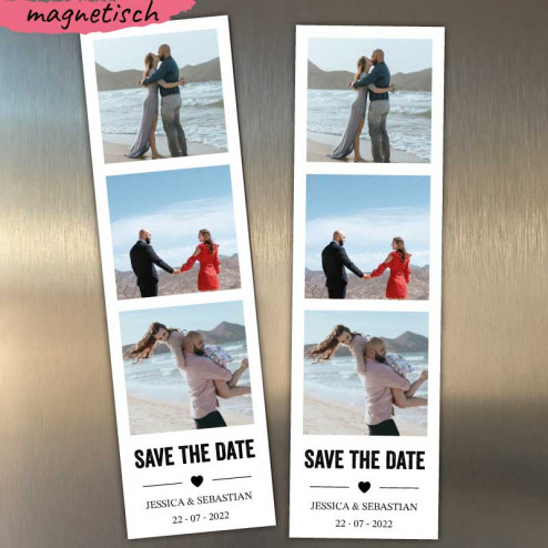 Save the Date Fotostreifen Magnet