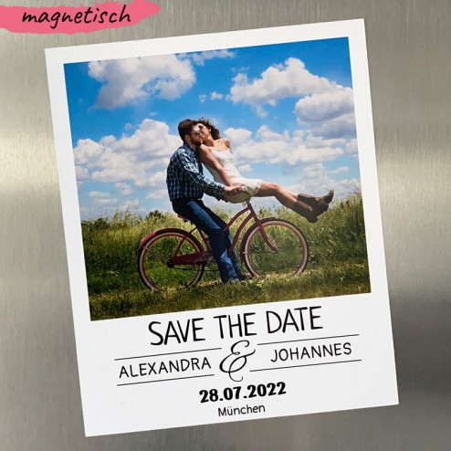 Save the Date Magnet Polaroid