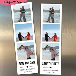 Save the Date Fotostreifen Magnet