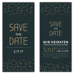 Save the Date Karten Stars mit Punkten