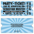 Einadungskarten- VIP-Retro-ticket-Eintrittskarten-gestalten-40.-30.-50.-Geburtstag-Einladung-Party-blau-Oktoberfest-bayrisch