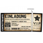 Einladungskarten Einladungskarte Geburtstag als Ticket Eintrittskarte Einladung Karte Vintage VIP mit Stern