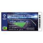 Fussball Einladung als Ticket Eintrittskarte Party Champions League mit Foto