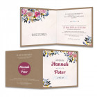 Hochzeitseinladung-Kraftpapier-mit-Blumen-vintage