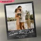 Save-the-Date-Magnetkarte-Polaroid-Bild-schwarz