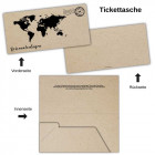 Tickettasche Kraftpapier