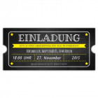 Vintage-Einladungskarten-Ticket-Eintrittskarte-Retro-Einladung-gestanzt-Geburtstag-Party