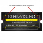 Vintage-Einladungskarten-Ticket-Eintrittskarte-Retro-Einladung-gestanzt-Geburtstag-Party